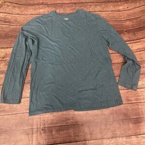 Men’s Banana Republic Fitted Crew Shirt Turquoise XL Casual Pullover Long Sleeve